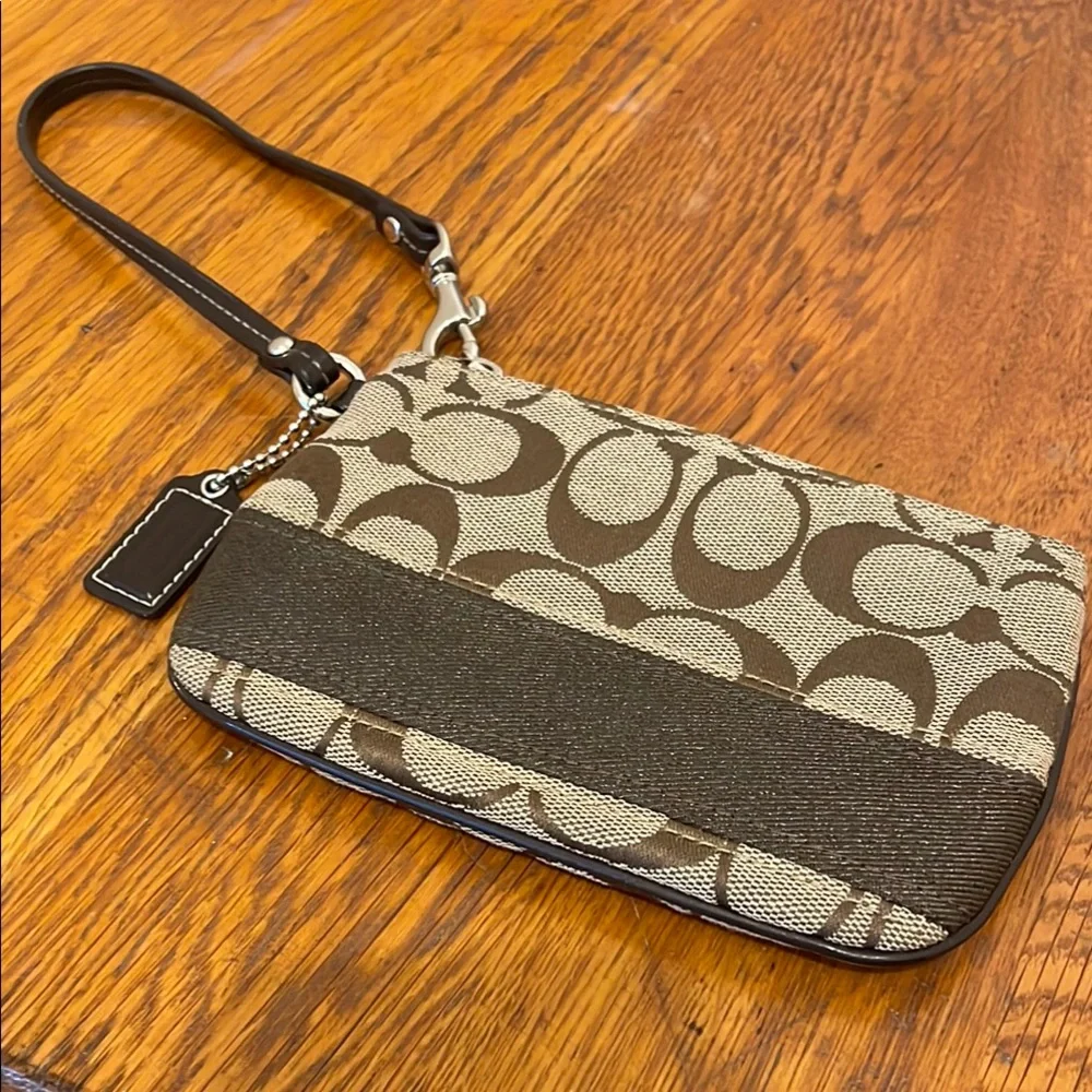 Coach Pattern Wristlet - Picture 1 of 5